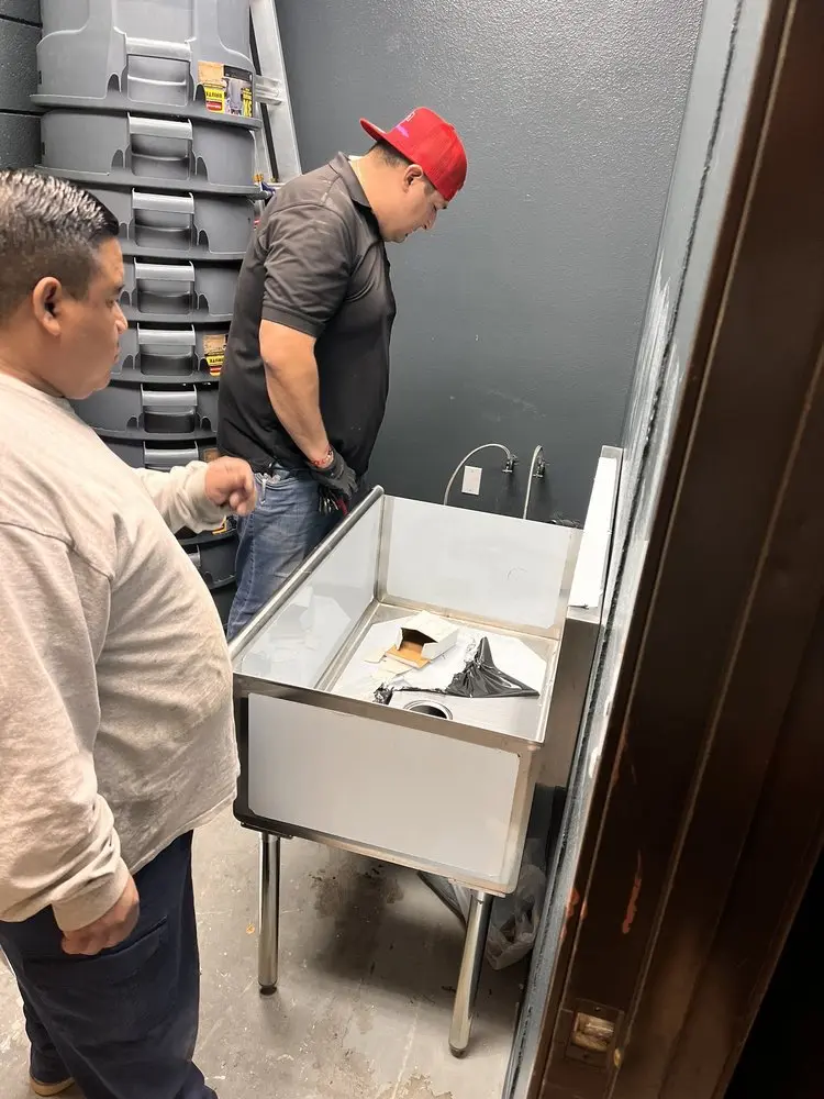 Commercial plumbing and sink installation in Four Points